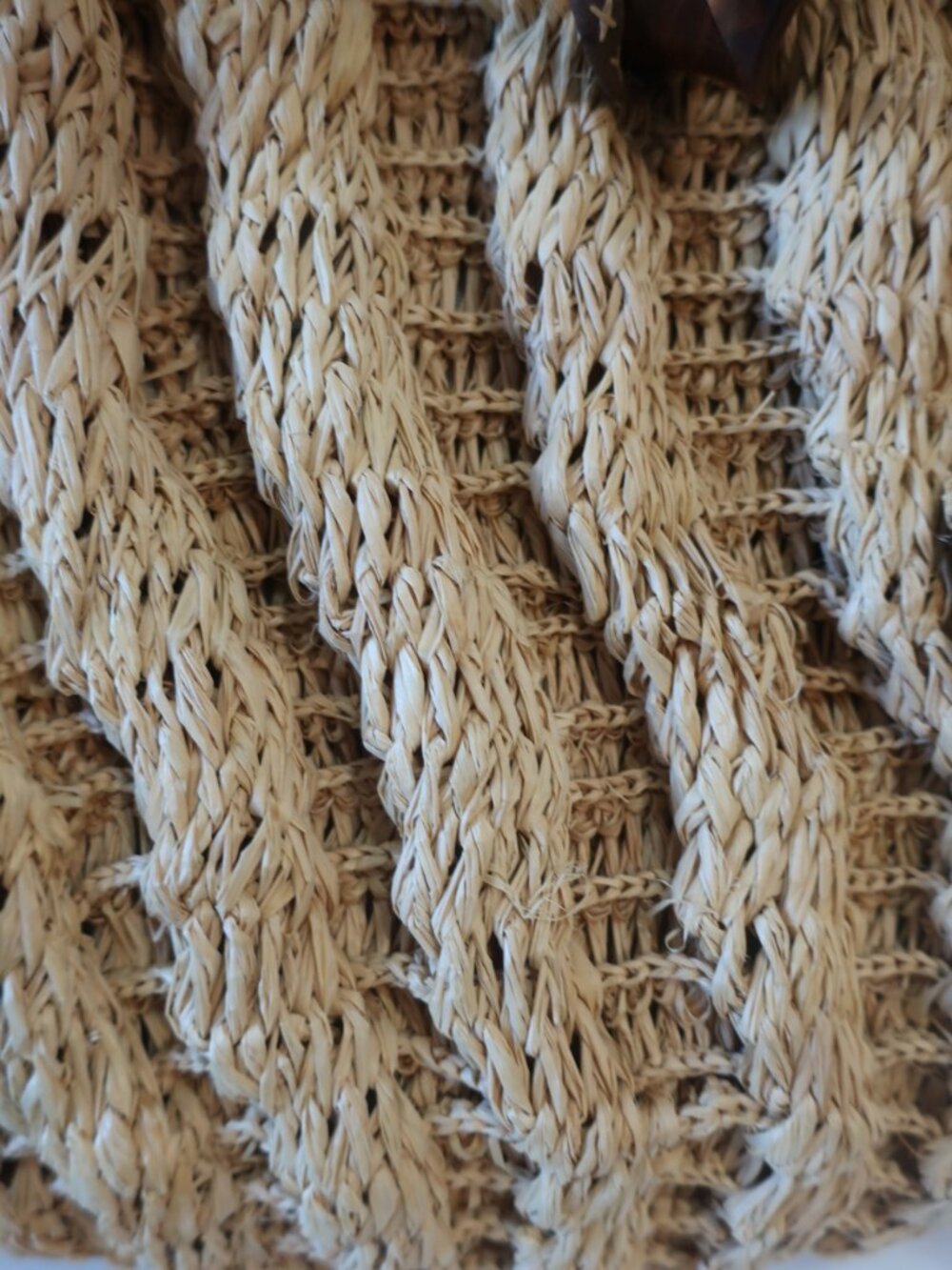 Womens Tocca Beige Straw & Leather Handbag - Picture 5 of 10